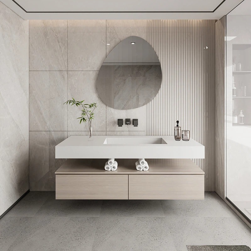 Modern White Bathroom Cabinet